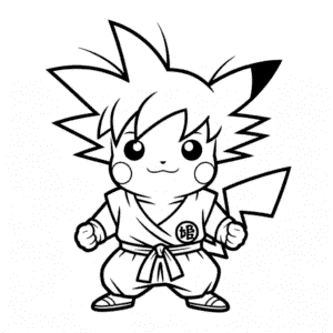Dibujo Fácil de Pikachu Goku