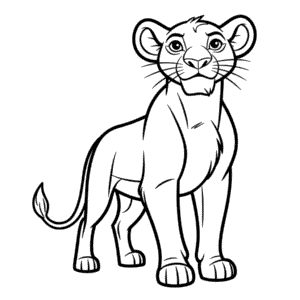 Dibujo Fácil de Sarabi de El Rey León