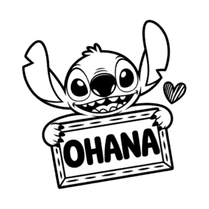 Dibujo Fácil de Stitch Ohana