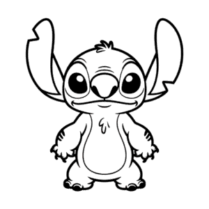 Dibujo Fácil de Stitch Realista