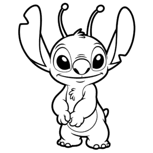 Dibujo Fácil de La Novia de Stitch