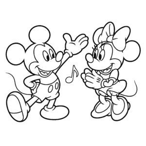 Dibujo Fácil de Mickey y Minnie Dibujos Animados