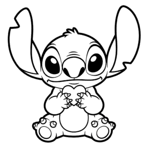 Dibujo Fácil de Muy Adorable Stitch